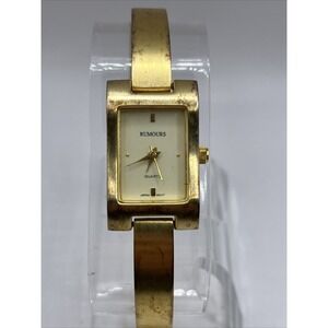 Rumours Women's Quartz Watch Gold Tone Band 18mm Case- New‎ Battery